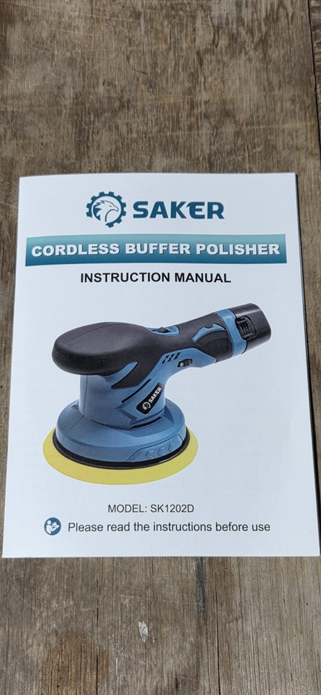 Saker Mini Cordless Buffer - No Batteries