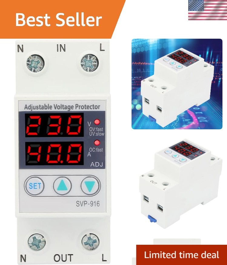 230V AC Current Protector 63A: Intelligent Voltage & Current Safety Device