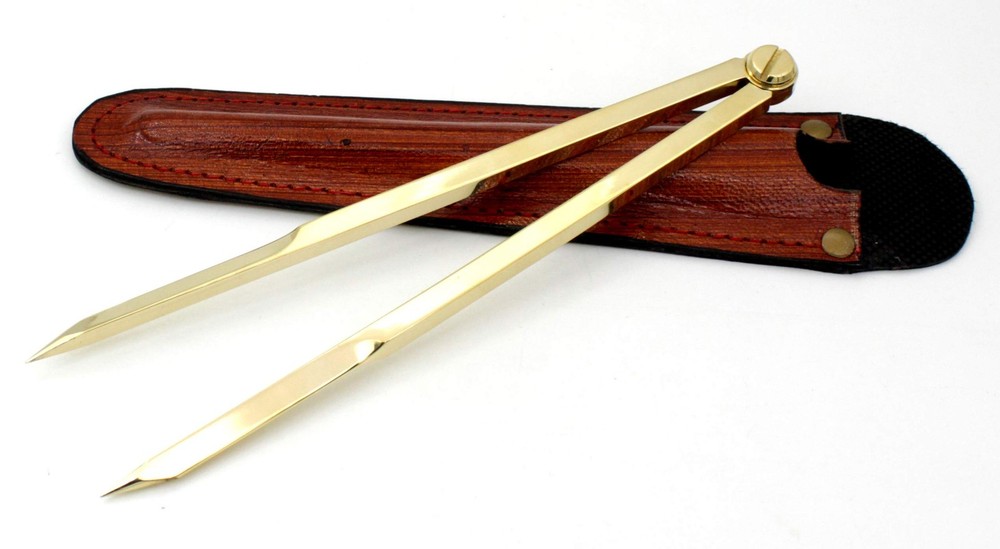 's Vintage Navigation Straight Pattern Artist Divider Solid Brass Drawing Too...