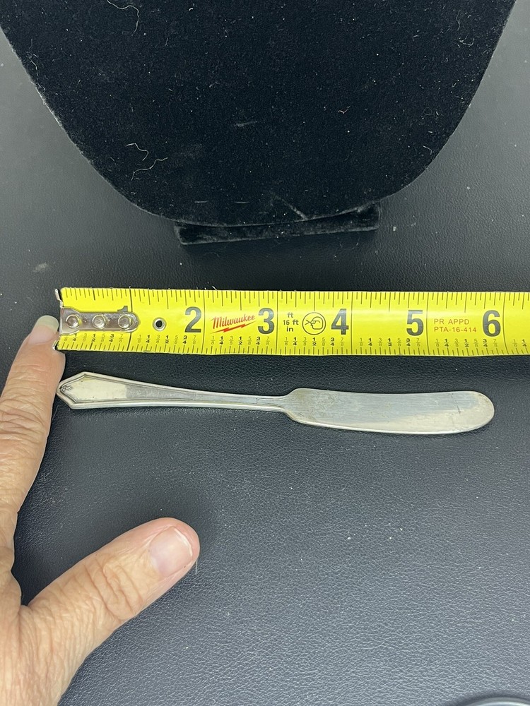 International S. Co., XII, Silver plated Spoon & Unbranded Butter Knife Serving