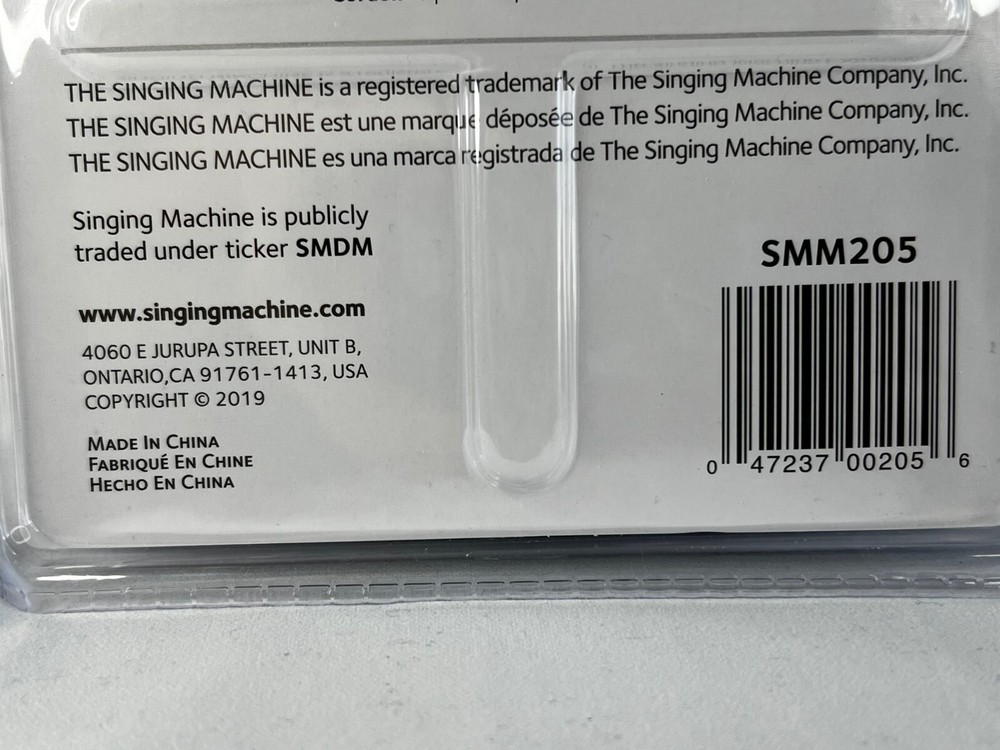 Singing Machine Unidirectional Dynamic Karaoke Microphone + Adapter - SMM205 NEW