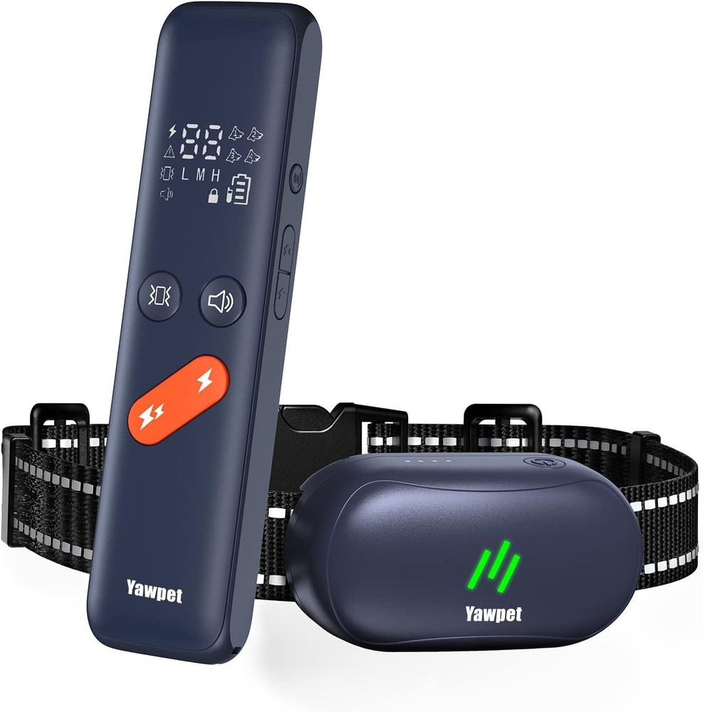 Dog Training Collar Shock Remote Waterproof Rechargeable Vibration Adjustable