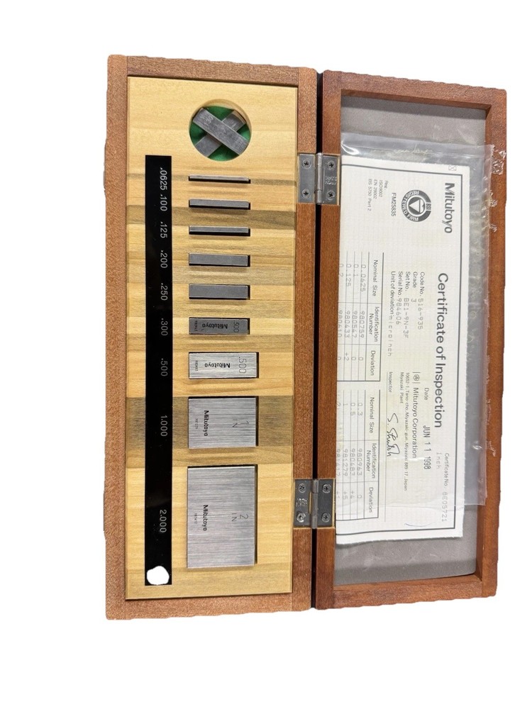Mitutoyo Gauge Block Set Grade 3