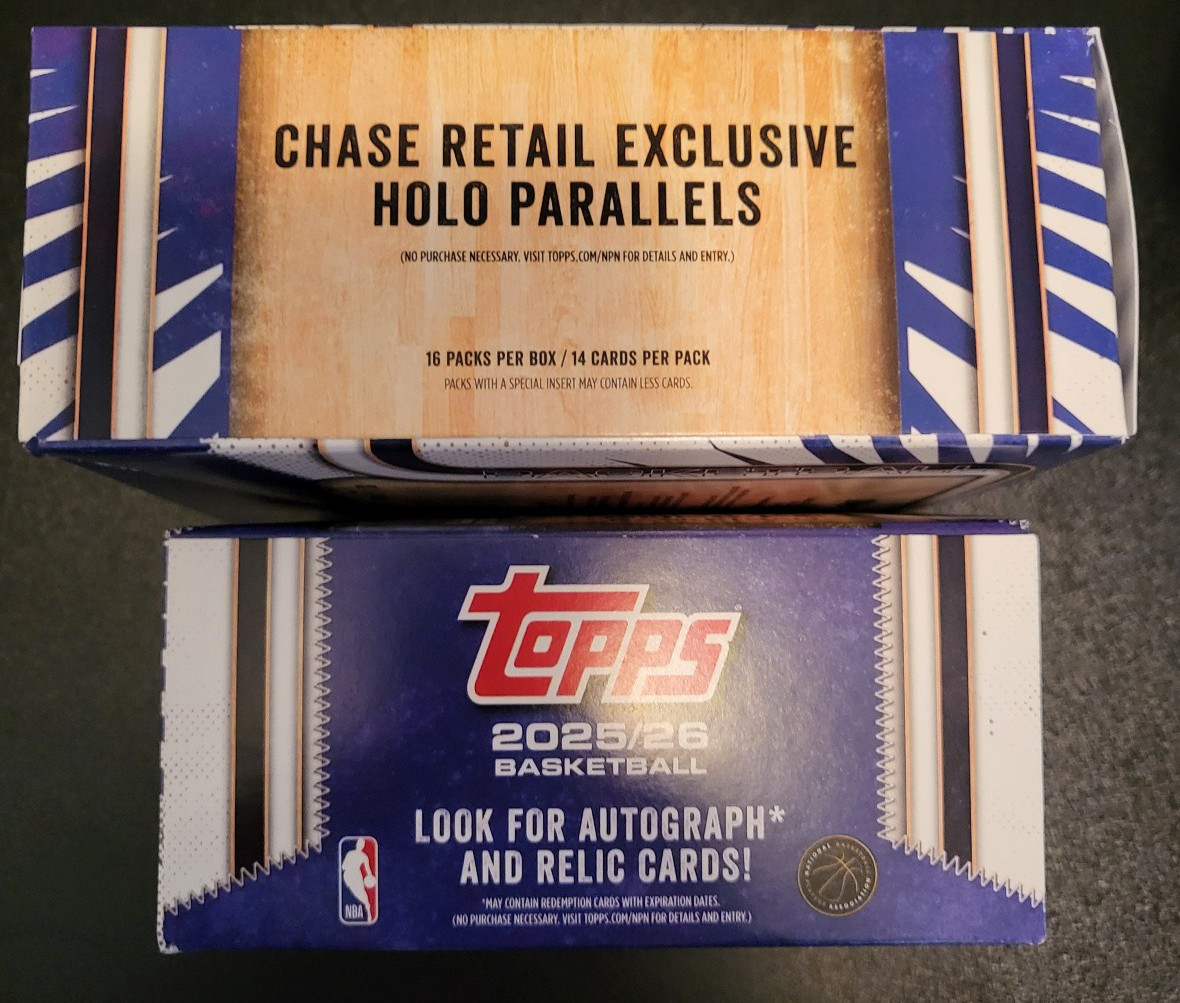 2025-26 Topps Basketball 14 Card Mega Pack + 14 Card Hanger Pack = 28 cards