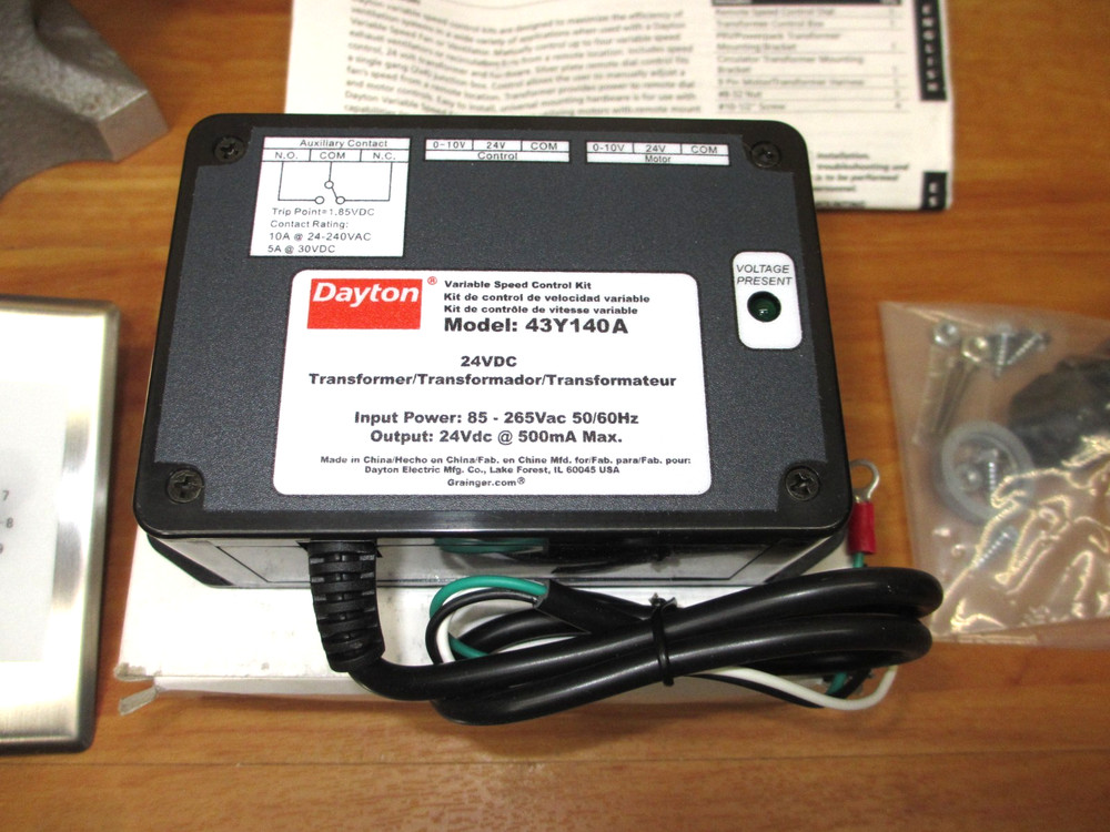 Dayton 43Y140 *NEW* Variable Speed Control Kit 43Y140A