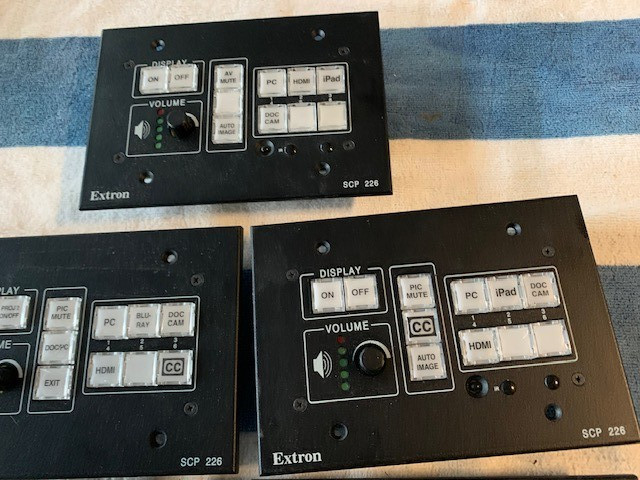 Extron Electrons SCP226 Black Controller/used