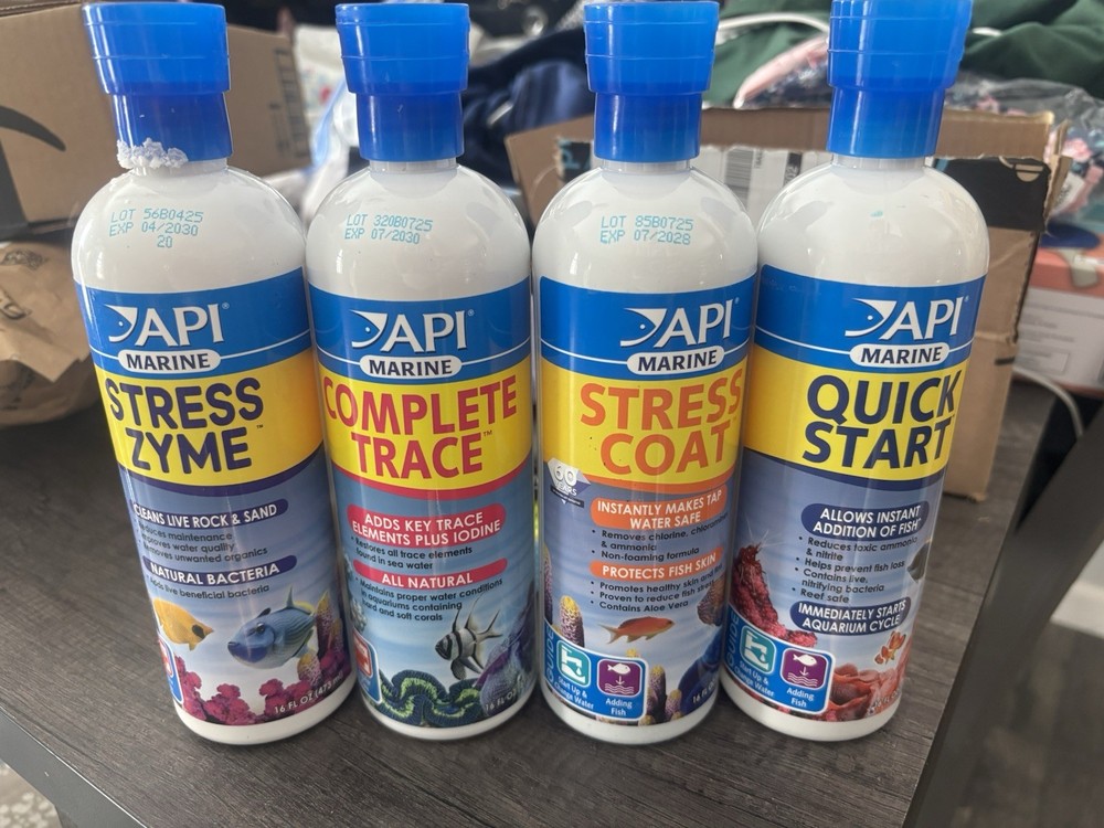 API Marine Stress Zyme, Quick Start, Stress Coat, Complete Trace