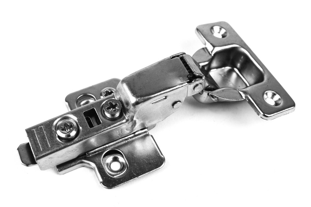 Berta Half Overlay Soft Closing Frameless Cabinet Hinges (50 Pack)