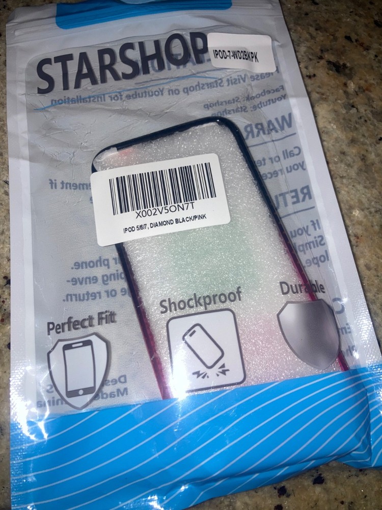 Bedazzled liquid ipod touch cover