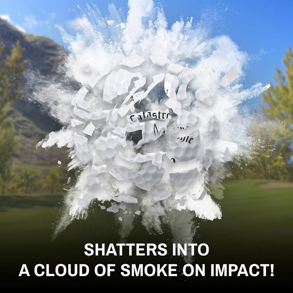 Exploding Balls - Prank Balls That Explode on Impact - Funny Joke for Golfers (S
