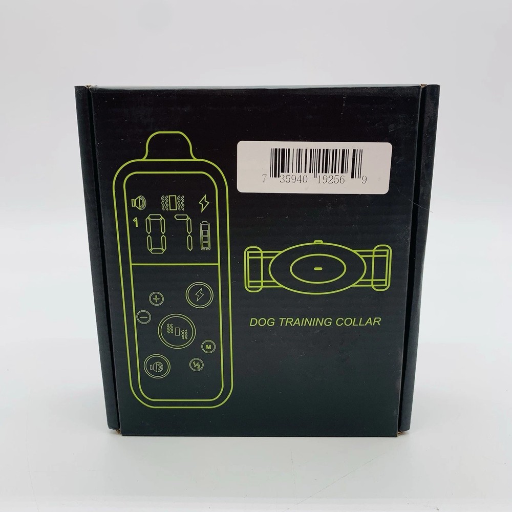 Dog Friendly Static Rechargeable Remote Dog Training Collar, White & Black