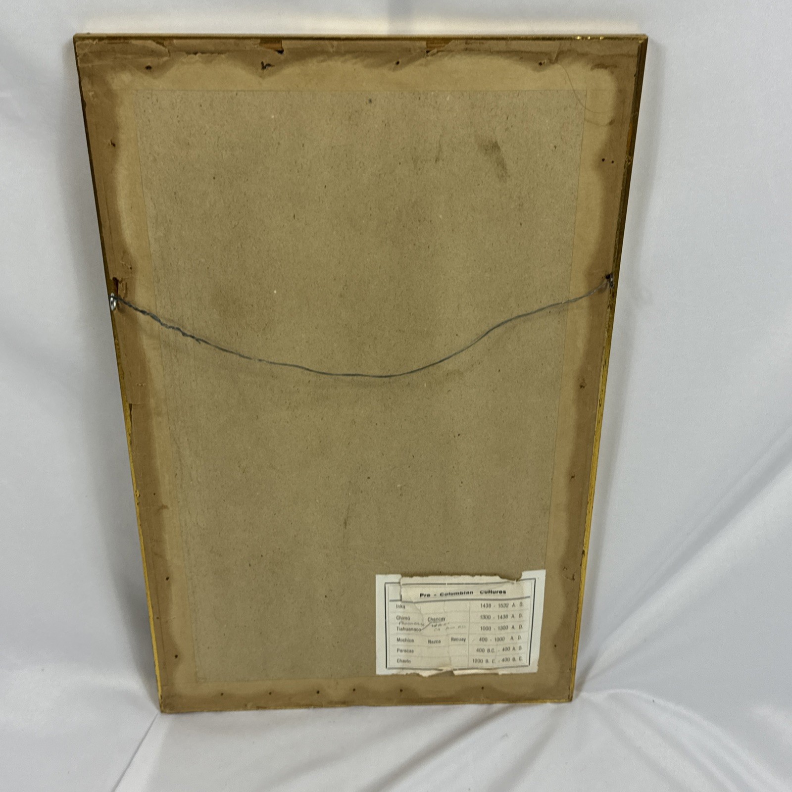 Pre-Columbian textile fragment Framed - Peruvian Chancay? Tiahuanaco?