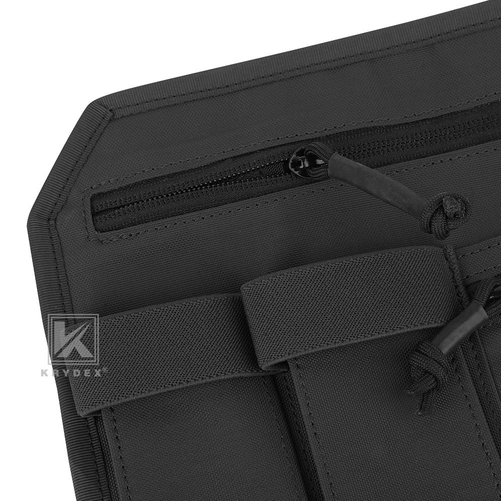 KRYDEX Tactical Organizer Panel Hook Backed Admin EDC Holder Lightweight Black