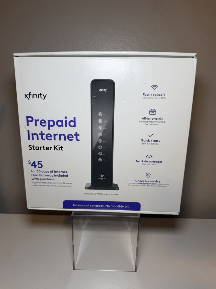 Xfinity Router-Modem Combo Wi-Fi Cable Modem Black Ethernet RJ-45 for PC