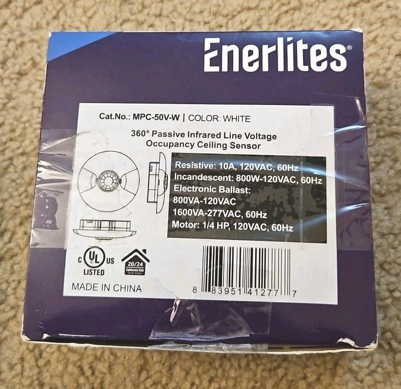 Adjustable Sensitivity PIR Ceiling Sensor for Enhanced Security and Convenience