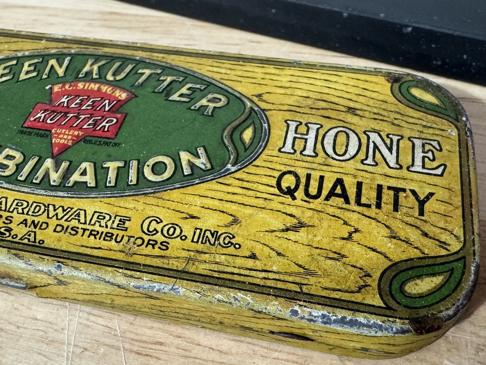 Vintage Keen Kutter Kombination Razor Hone Sharpening Stone
