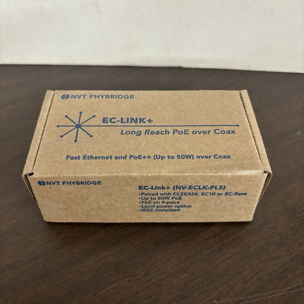 NVT Phybridge NV-ECLK-PLS EC-Link+ EoC Adapter