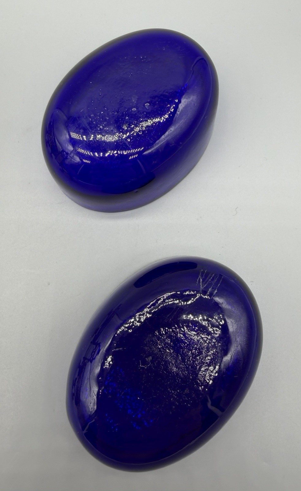 Belgian .900 Silver Double Salt Cellar with Cobalt Glass Liners, 334 grams