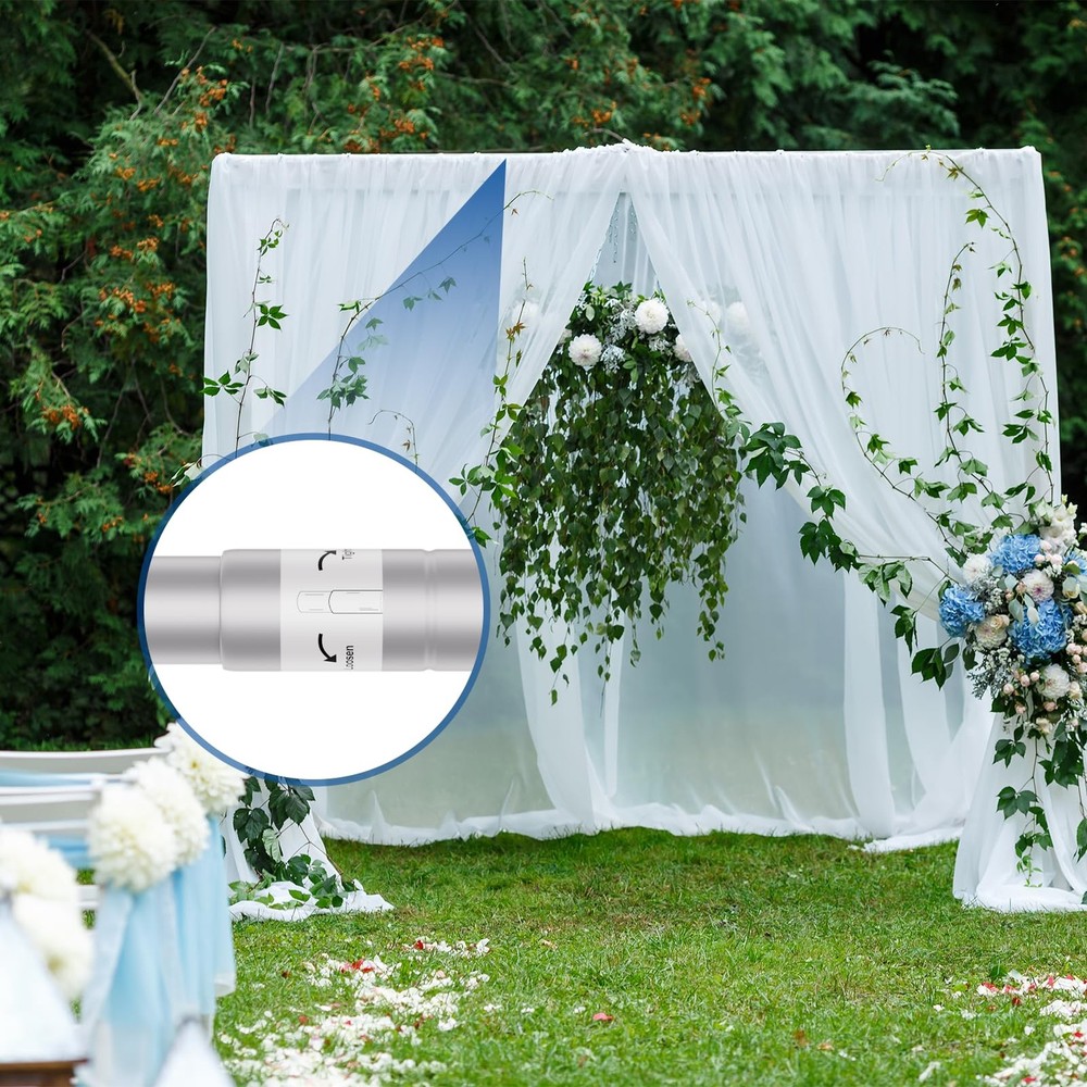 4-10ft Adjustable Crossbar Pipe and Drape for Backdrop Stand