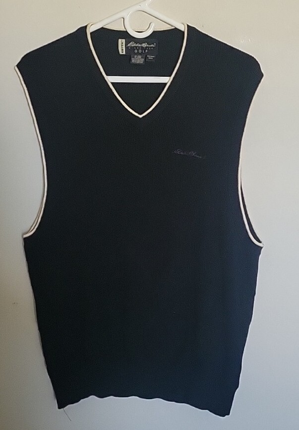 Eddie Bauer Golf Sweater Vest Size Medium Great Condition