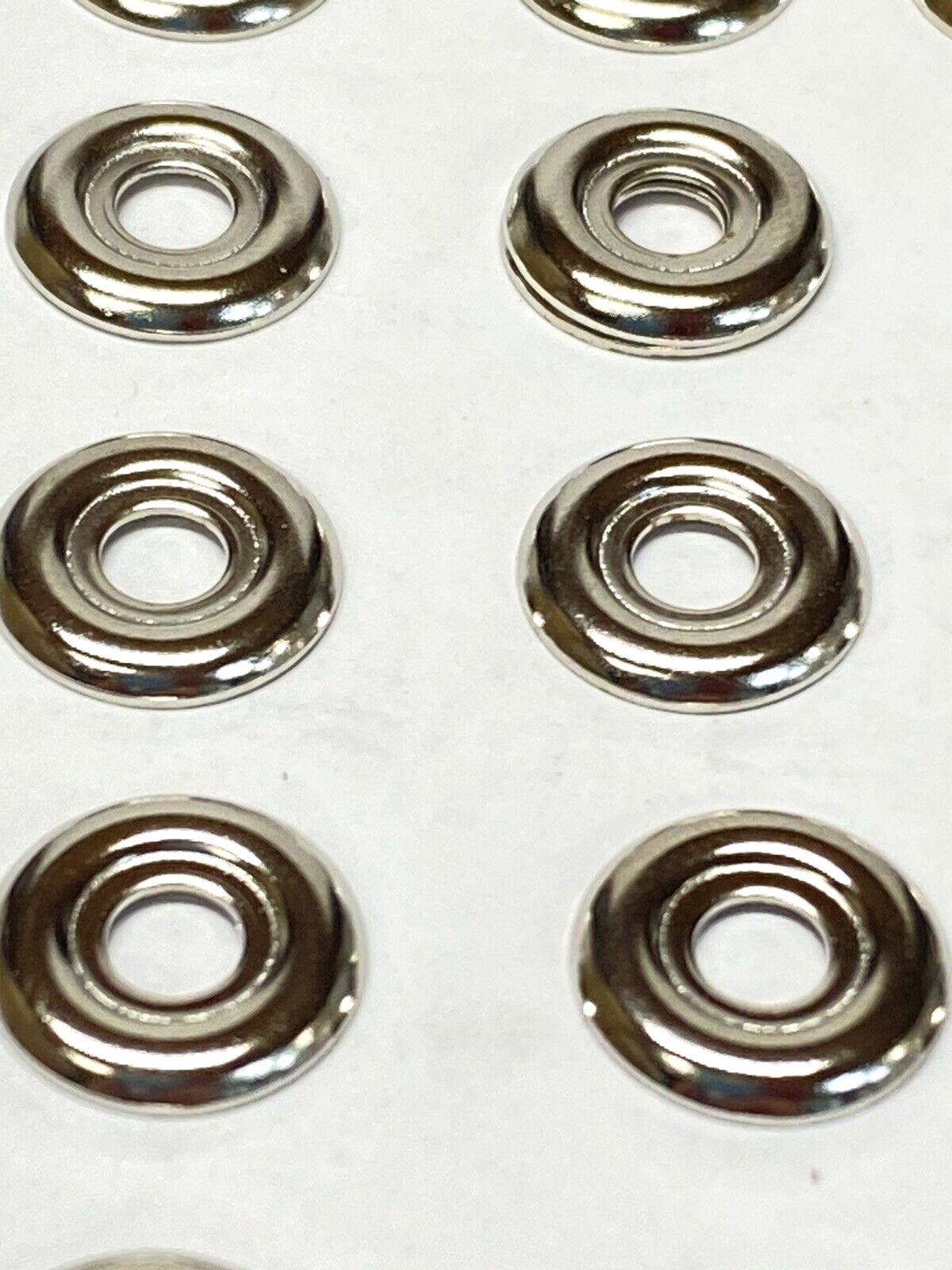 50 pcs - Stainless Nickel Glass Marble Display Stands For 18-35mm Marbles