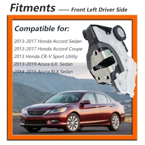 Door Lock Actuator Compatible with 203-207 Accord Replace Front Left Side 1