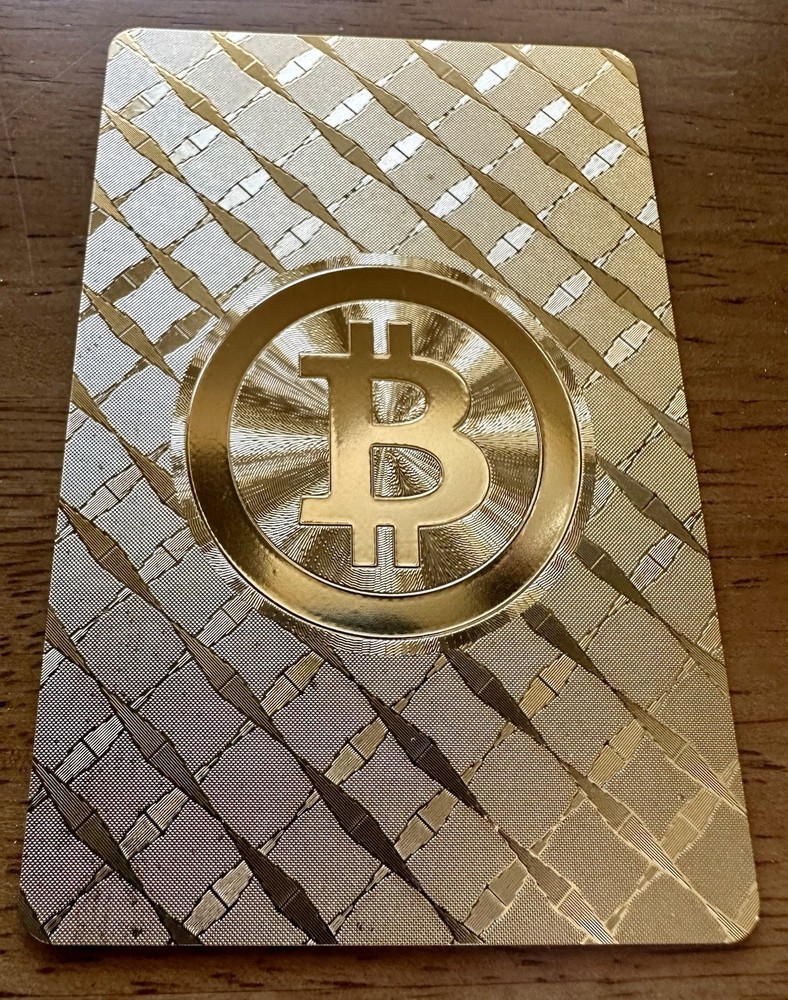 Bitcoin Playing Cards - Gold - New - Deck