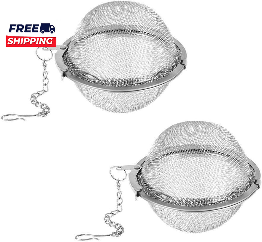 Tea Steeper  2Pcs Mesh Tea Infuser Premium Tea Filter Tea Interval Diffuser