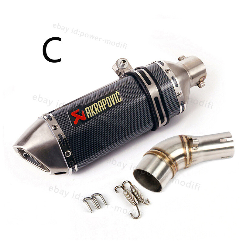 51MM For Yamaha YZF-R3 R25 MT-03 2016-2025 Steel Exhaust Muffler Mid Link Pipe