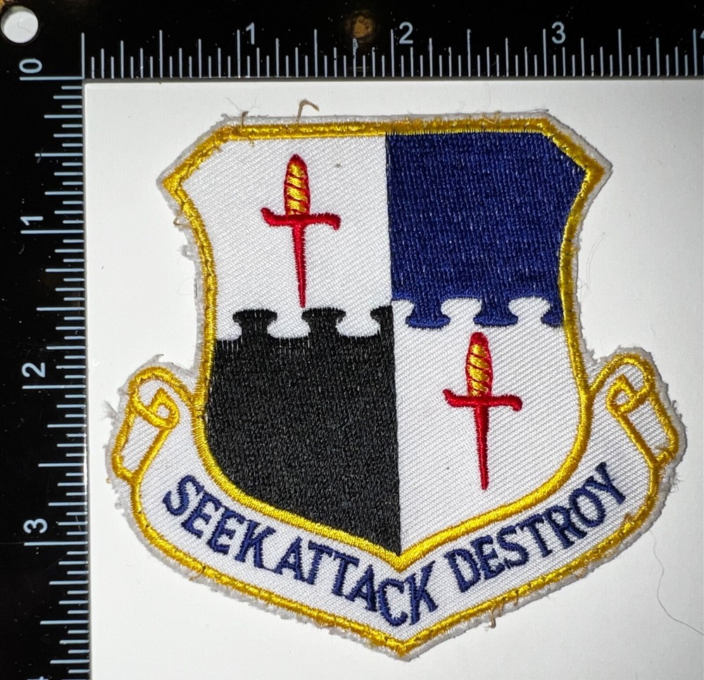 USAF US Air Force 52nd Fighter Wing Seek Attack Destroy Patch