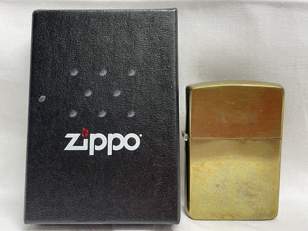 Zippo #21155 Pristine Curves NEW Initials RCN