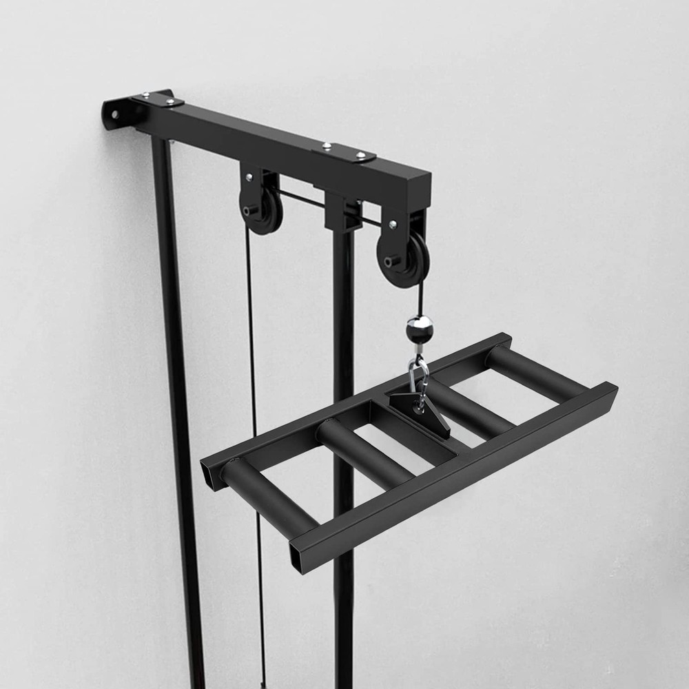 Cable Pulley Wide Grip LAT tricep Rope Pull Down up T bar Row Back Training E...