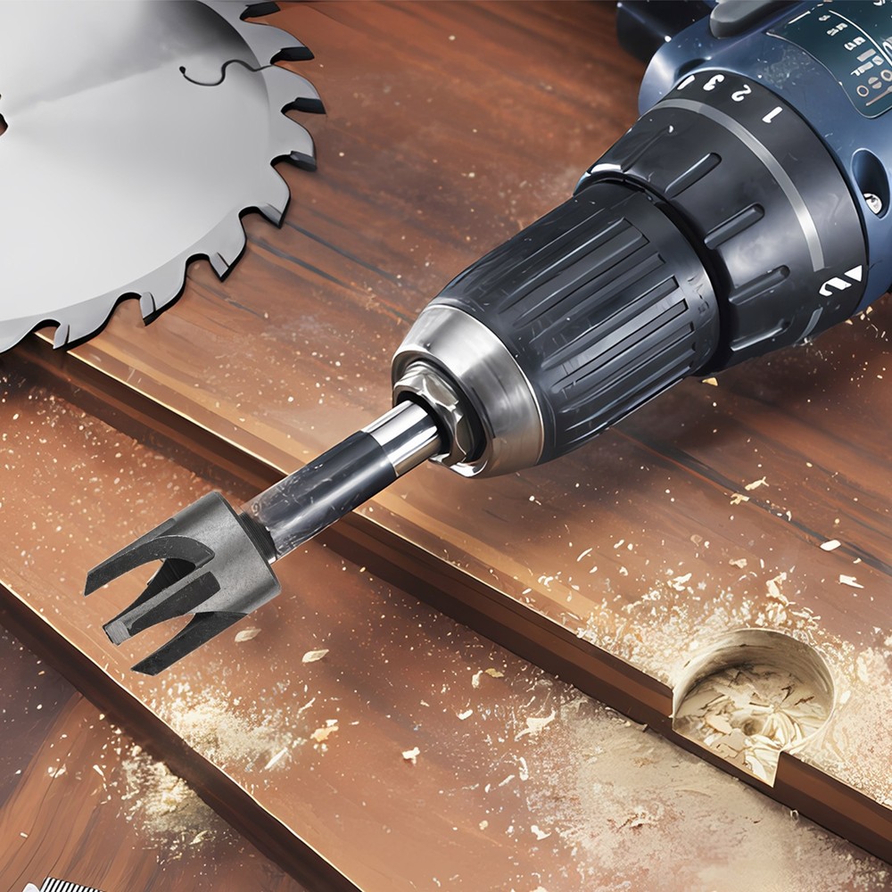 High Performance Round Handle Dowel Drill Bits 8Pcs Set for Woodworking