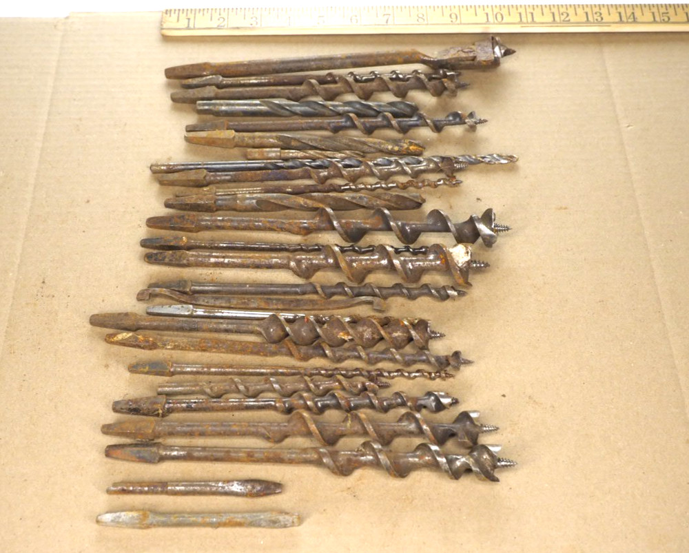 Auger bit hand brace drill bits