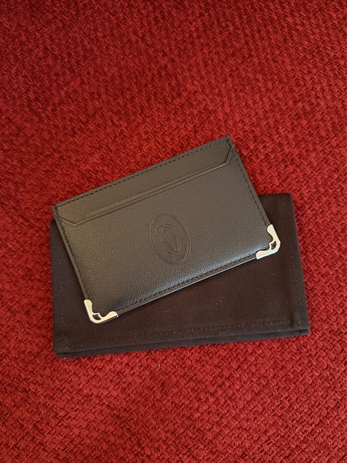 Cartier Cardholder Wallet Black Leather | NEW |Collectible Promotional AD Gift