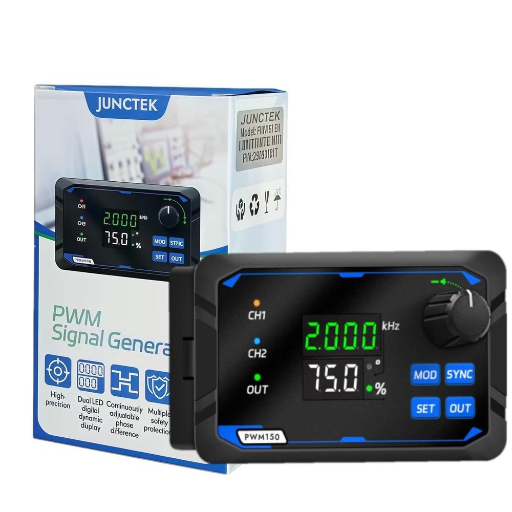 PWM Frequency Function Generator with Adjustable Duty Cycle and Phase Control