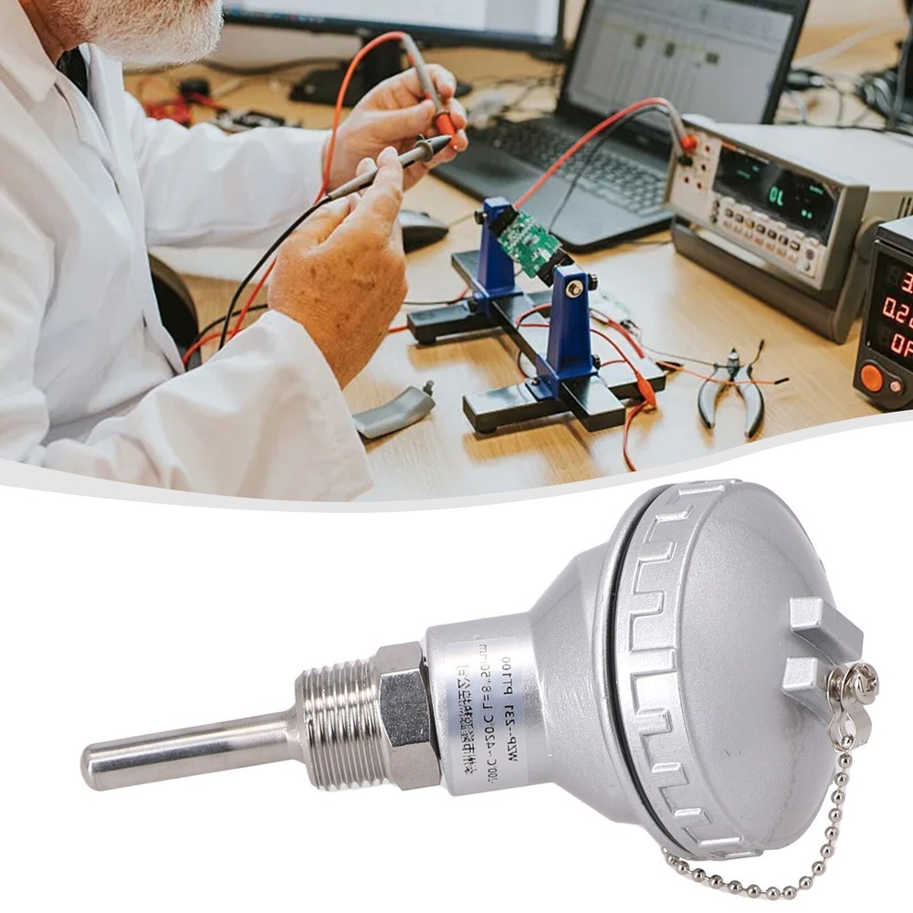 Precise Measurements with RTD PT100 Temperature Sensor Probe and 1/2 NPT Thread