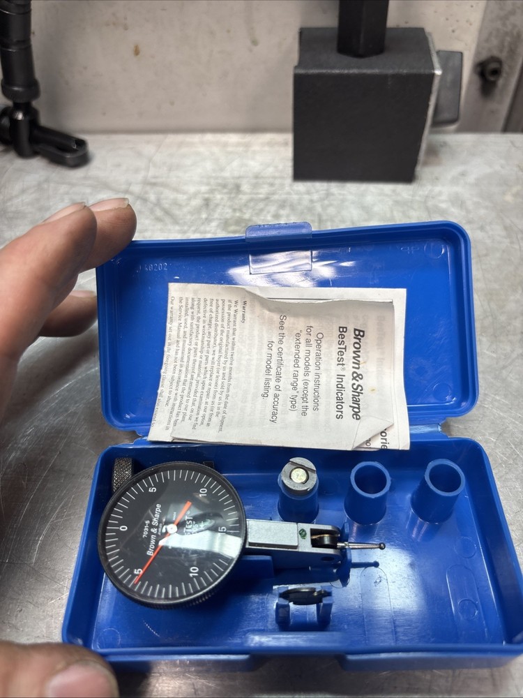 Brown and Sharpe7031”COMBO”Bestest Dial Test Indicator&Flex Post Magnicator Base