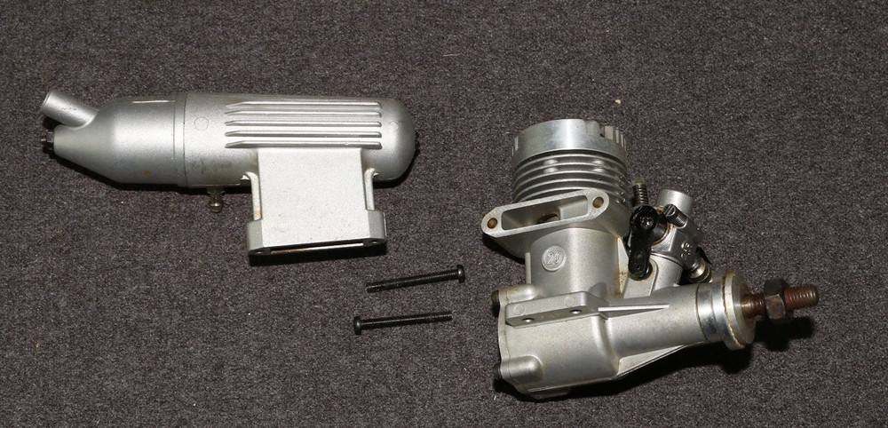 RC Model Airplane Engine O.S. Max FP 20 w E-2030 Muffler