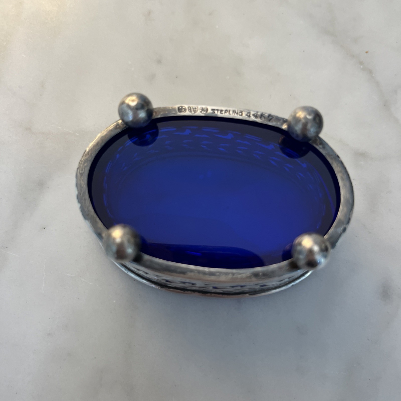 Sterling Silver Salt Cobalt Blue Liner Watson