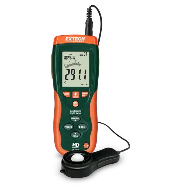 Extech HD450 Datalogging Heavy Duty Light Meter with Case