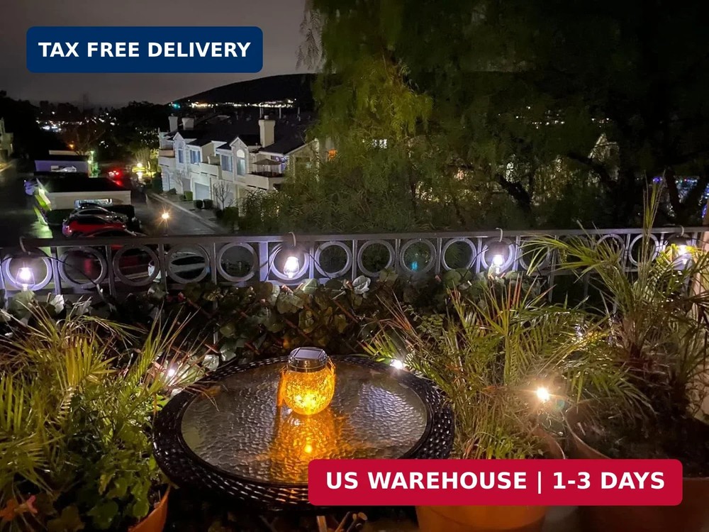 Brightech Ambience Pro Solar Powered Outdoor String Lights -27 ft Commercial Gra