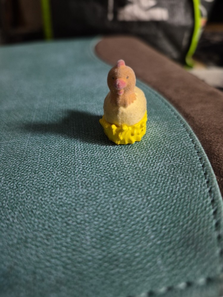 Flocked Chicken On Her Nest