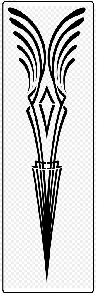 Pinstripe Stencil Template Airbrush Paint # 1