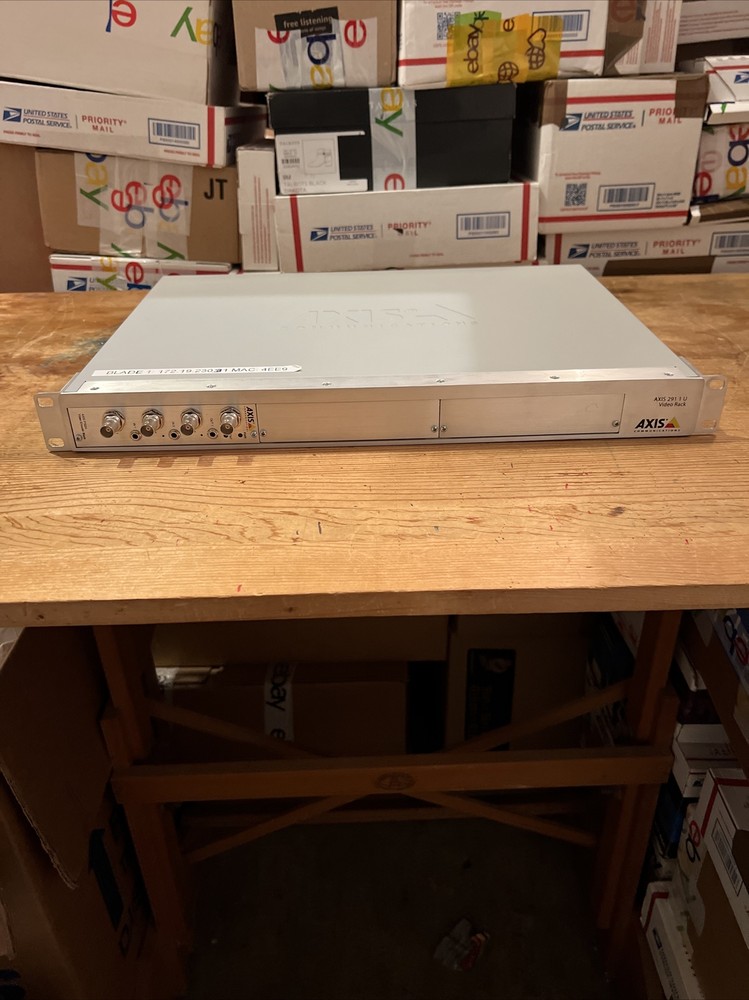Axis 291 1 U Video Serv Rack 0267-001-05 with Encoder Blade Tested & Working