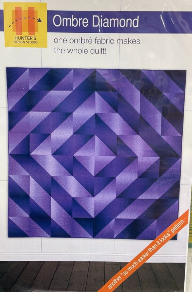 HUNTER'S DESIGN STUDIO #HDS-055, OMBRE DIAMOND QUILT PATTERN