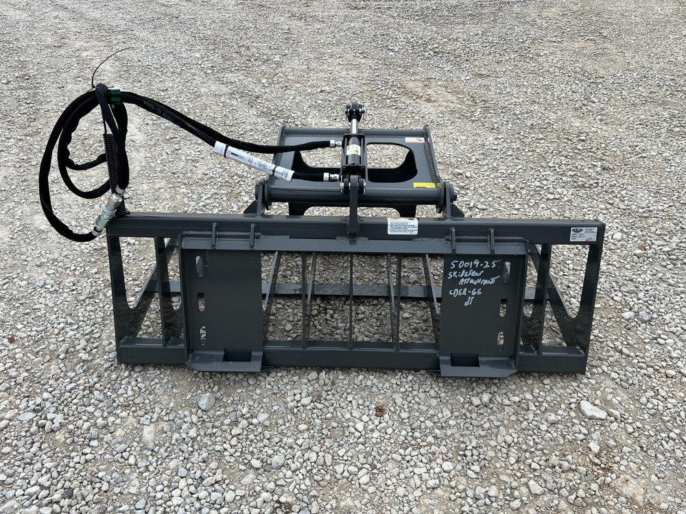 Berlon 66" Compact Tractor Root Brush Grapple Attachment Fits Skid Steer Loader