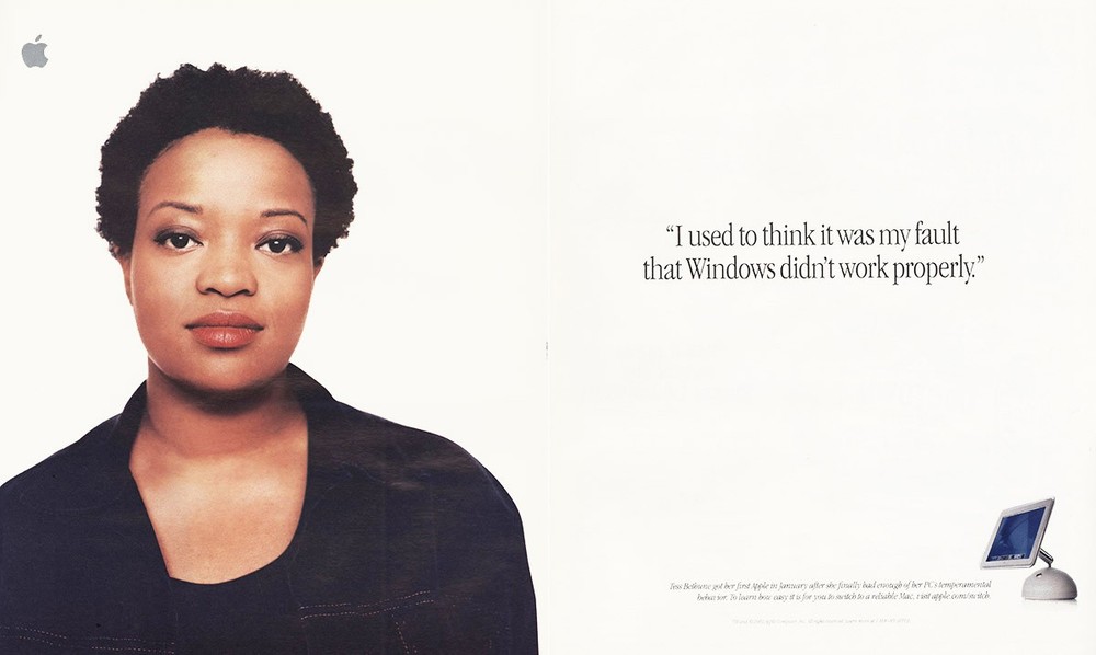 2002 Apple Computer: Vintage Print Ad