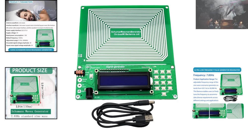 Schumann Wave Resonance Generator 7.83Hz: Versatile Pulse and Frequency Control