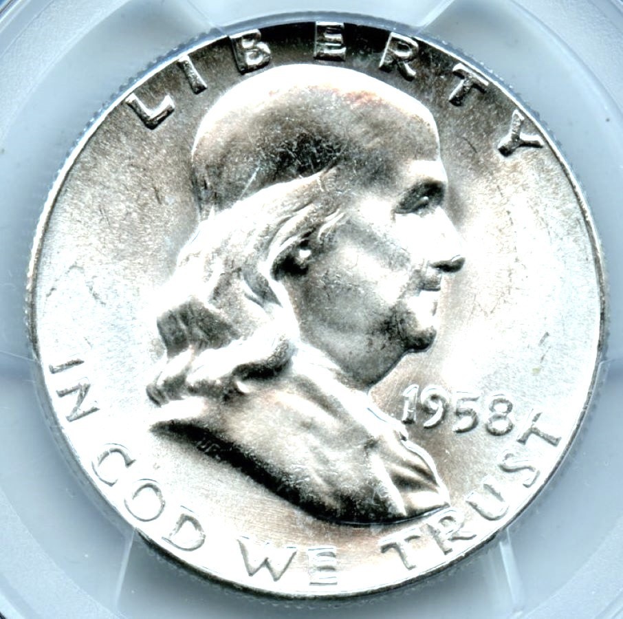 1958 Franklin Half Dollar, PCGS MS64
